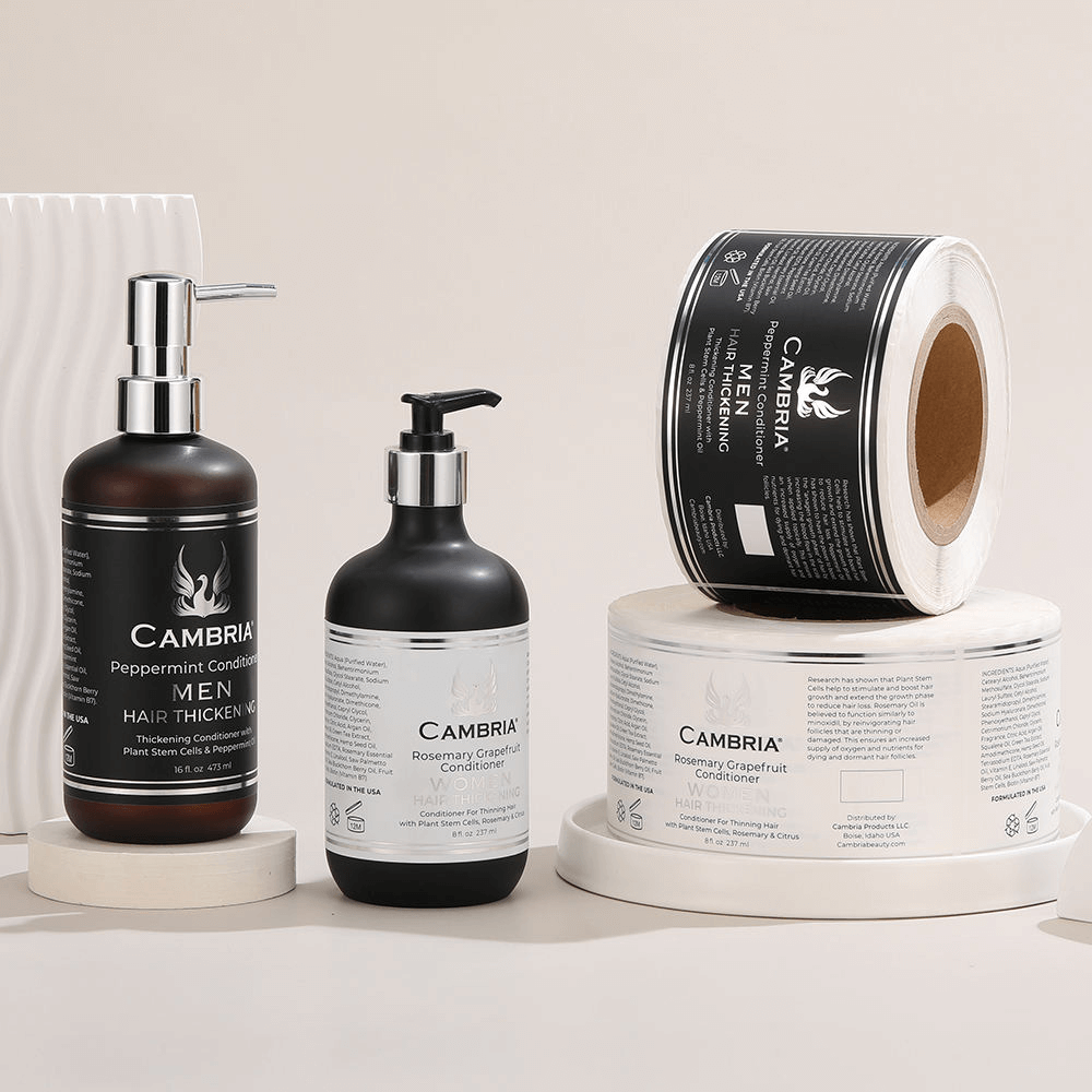 Shampoo bottle labeling machine