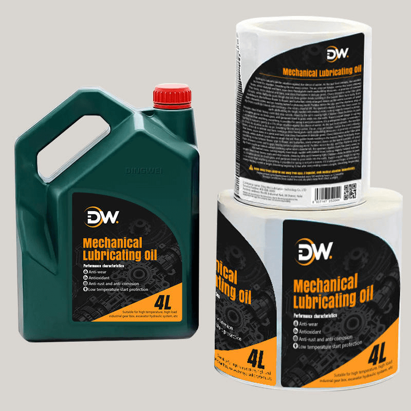 Motor oil bottle labeling